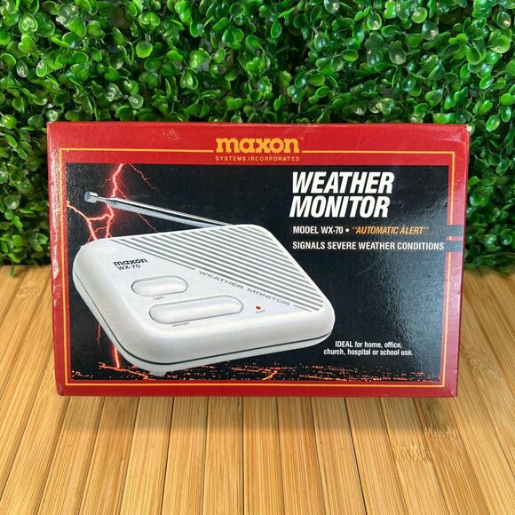 NIB Maxon WX-70 Severe USA Weather Monitor AC or Battery Power Automatic Alerts - Picture 1 of 6